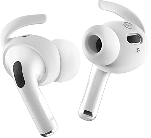 elago Ohrstöpsel-Abdeckungen für AirPods Pro 2 | Bequemer und Sicherer Sitz, Verbesserte Klangqualität, 4 Paar (Weiß)