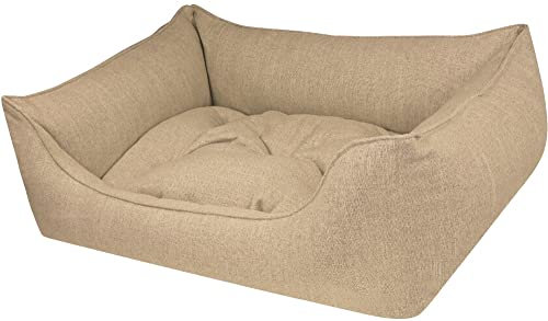 Hundebett Eco Dog Sand - abziehbar Bezug und Füllung waschbar gelenkschonend kuschelig robust Qualität Made in Germany - Größe XL