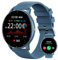 TIFOZEN Montre Connectée Homme Femme avec Appels Bluetooth Avis de Messages Assistant Vocal Lecteur de Musique, 1,39'' Smartwatch avec Cardiofrequencemetre/SpO2/Sommeil pour Android iOS (Bleu)
