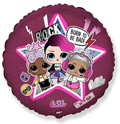 Flex LOL Party Surprise Luftballon 45,7 cm Kindergeburtstag geeignet für Luft oder Helium (18 Zoll Rd Star)