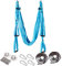 ARNTY Yoga Hängematte Set Aerial,Aerial Yogatuch,Aerial Yoga Hammock Swing mit Tragetasche und Verlängerungsgurten (Upgrade Blau)