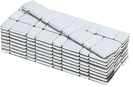 Bilanciatore di Peso per Pneumatici Auto, 25 Strisce da 5g E 10g, Totale 60g, Adesivo, per Ruote E Equilibratura