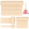 butterfunny 200 Pack 4 Mini Wooden Spork Disposable Spork Biodegradable Birchwood Fork Spoon for Camping, Party, Wedding and Family Gatherings