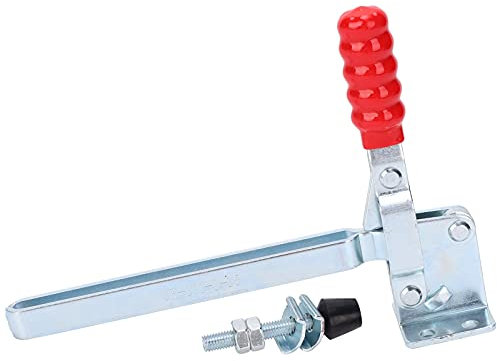 Quick Release Vertical Toggle Clamp, Hold Down Toggle Clamps Woodworking GH101D15 Lengthened Fixture Fastening Workholding Tool for T Track Cam Action