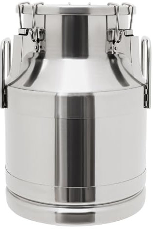 201 Edelstahl-Milchkännchen, 10L Milchkanne Transportkanne Kanne mit Tragebügel, Molkerei Milch Kanne zum Transportieren oder zur Aufbewahrung