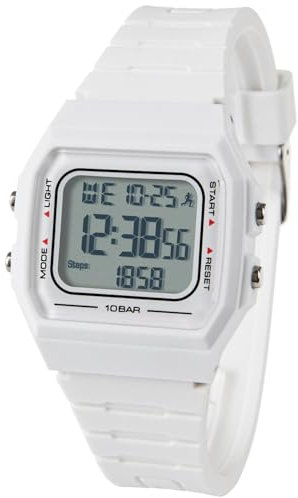 Zeit-Bar Multifunktions-Uhr mit Digitalanzeige, Schrittzähler