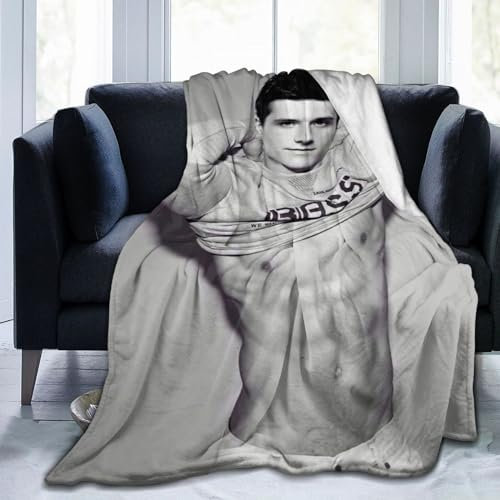 Mobili Josh Star Hutcherson Schauspieler-Überwurfdecke, weiche Plüsch-Reisedecke für Schlafzimmer, Wohnzimmer, Couch, Büro, 203,2 x 152,4 cm