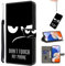 TUOLISG Handyhülle für Xiaomi Redmi 12C Hülle Flip Case Tasche Magnet Kartenfach Standfunktion Klapphülle Schutzhülle für Xiaomi Redmi 12C -Nicht anfassen