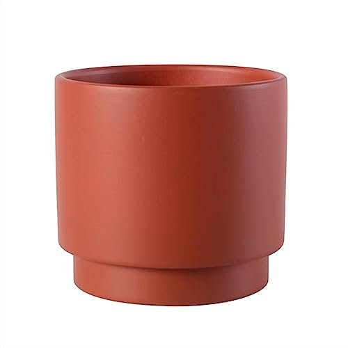 Pot de Fleur Pots de Plantes Moderne Minimaliste Coloré Couleur Unie Pots de Fleurs cylindriques Pots de Plantes Succulentes Plantes Vertes Petites jardinières en céramique (10 L)
