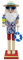 Biniveil Figuras De Cascanueces,Artesanías De Cascanueces | Figuras de Cascanueces de Madera para Fiesta de Navidad | Modelo Artesanal de Cascanueces de Madera Adornado para Escritorio, techos y