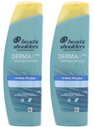 2 x Head & Shoulders DERMAXPRO Hydra Pflege Anti Schuppen Shampoo je 225ml