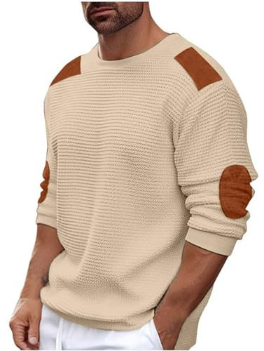 Generisch Pulli Herren Oversize Fleece Basic Kapuzenpullover Sport Casual Strickpullover mit Taschen Einfarbig Pullover Weich Langarm Oberteile Passform Schultern Lose Sweatjacke Langarmshirt