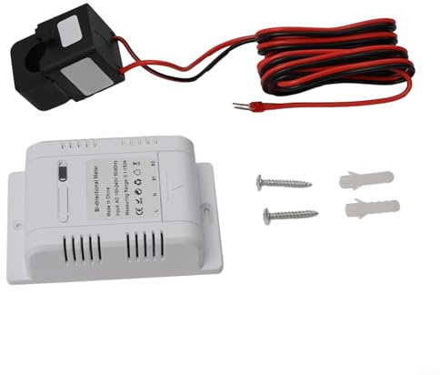 Gdfnmogo WiFi Smart Meter 150A Mobile App Monitora Solare Fotovoltaico Bidirezionale Potenza 100V 240VAC, Monitoraggio Energetico Efficiente