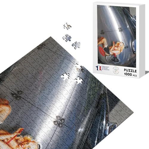 Klassische Puzzle 1000 Teile Pinup Mädchen Motorräder