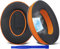 SoloWIT Cooling-Gel Ear Pads Cushions Replacement, Earpads for Bose QuietComfort 35 (QC35) and Quiet Comfort 35 II (QC35 II) Over-Ear Headphones, Noise Isolation Foam - QC35 CG Orange