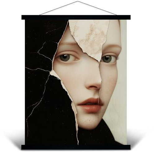 PANORAHMA BILDERRAHMEN Posterleiste 59,4cm (A1/A2) / Posterschiene aus Massiv-Holz/Magnetischer Posterhalter für alle Größen/Einfache Posteraufhängung & unkompliziertes Wechseln/Schwarz