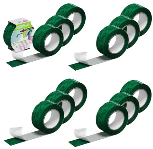 ICUTEC 12er Spar-Pack Klebeband Icusan 60 mm x 25 m I Hochleistungsklebeband für Dampfsperrfolien I Profi-Qualität mit extrem hoher Klebkraft I Lösemittelfrei und Verarbeitung ab -10°C