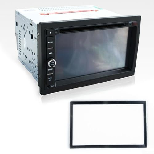 Panel de bisel de tablero 2DIN para radio de coche, reproductor de DVD, kit de instalación de sistema de audio