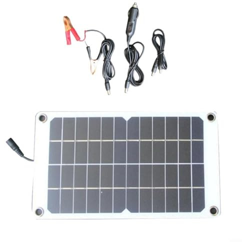 Panneau solaire flexible 10 W 12 V monocristallin, chargeur semi-flexible pour camping-car, bateau, voiture, camping, alimentation portable 310 x 180 mm