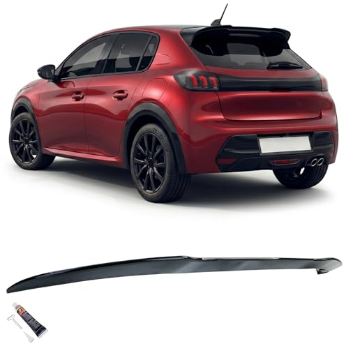 Dach Heckspoiler Sport Schwarz Glanz passt für Peugeot 208 II 2019-2023