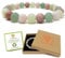 Soulcafe Heart Chakra Crystal Bead Bracelet - Crystal Gemstones for Reiki, Meditation, Love & Harmony - Gift Box & Crystal Meaning Card - Size XS/S/M/L/XL - Anahata