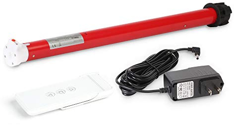 Kit motore per tende a rullo tubolari wireless ricaricabili Rollerhouse con telecomando per tende a rullo elettriche motorizzate Tubo ombreggiante compatibile da 1,5 