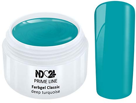 Prime Line - Color Uv Gel Led Farbgel Deep Turquoise Türkis - Made in Germany - 5ml
