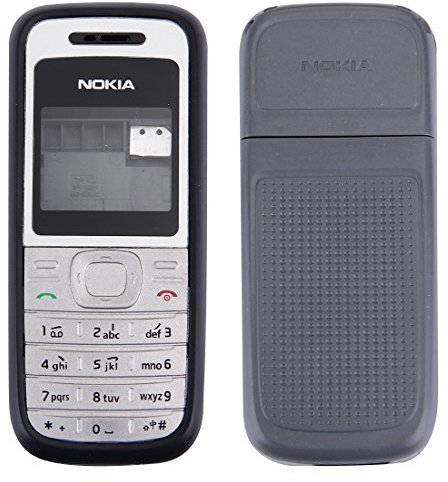 Accessori per cellulari for NOKIA Cover for alloggiamento completo (coperchio anteriore + cornice centrale for telaio + cover posteriore for batteria) for Nokia 1200/1208/1209 (nero)