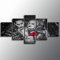 MIYCOLOR Leinwand Malerei Home Wandkunst 5 Stücke Joker Harley Quinn Poster HD Drucke Modulare Bilder für Wohnzimmer Dekoration, ungerahmt 20X35 20X45 20X55 cm