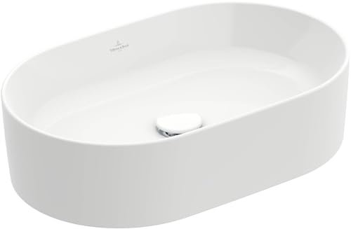 Villeroy & Boch Collaro Aufsatzwaschtisch 56 cm oval ohne Überlauf, ohne Hahnloch, 4A195601