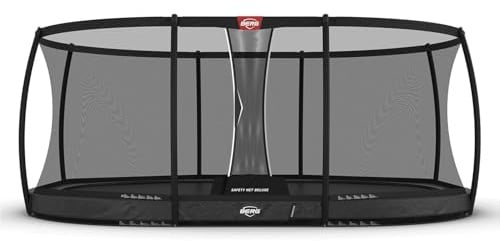 BERG Grand Champion InGround 520 oval Trampolin 520x345 cm Grau mit