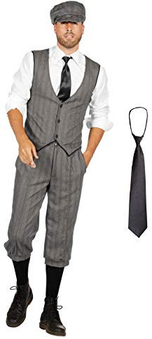W3303860-60+O22546 grau Herren 1920 er Jahre Mann Kostüm Finn Gr.60