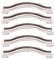 BOZONLI 5 Pack Strass Kristall Schrank Griffe Möbelgriffe Schrankgriffe (128mm, Schwarz)