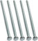 AERZETIX - C47298 - Set di 5 Bulloni M5x100 - testa esagonale - Ø5x100mm - DIN 933 - classe 8.8 - acciaio zincato - fai da te - strumento di montaggio/ferramenta