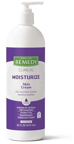 Medline Remedy Phytoplex Nourishing Skin Cream, Unscented Skin Moisturizer, Paraben Free Body Lotion, 16 Fl Oz
