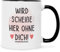 Bedruckte Tasse mit Spruch - Wird scheiße ohne dich - Lustiges Geschenk für Arbeit Büro zum Abschied - Abschiedsgeschenk für Kollege Kollegin zur Kündigung Jobwechsel - Farbe Schwarz & Weiß