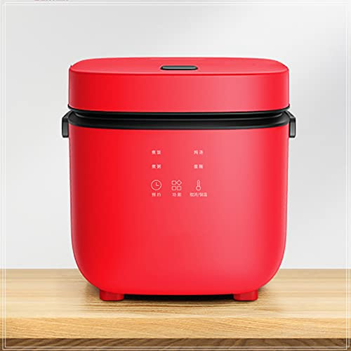JHLA Autocuiseur Riz Petite Taille Prend en Charge Le Préréglage Et Le Maintien Au Chaud pour Préparer du Riz, De La Soupe, du Gâteau, du Multigrain, du Porridge,Red