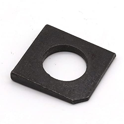 Zjizhao-Unterlegscheibe M6 M8 M10 M12 M14 M16 M 20 M30 quadratische schräge Unterlegscheibe gekerbter Edelstahl 304 oder schwarzer U-Stahl GB853, 2-20 Stück, Gute Abriebfestigkeit ( Color : Nero , Siz