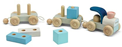 PlanToys Stacking Train Trio – Orchard Collection (5738)