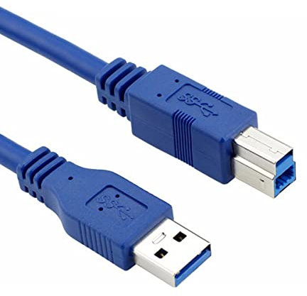 YSJJZRL Câble d'imprimante USB 3.0 Câble de Scanner d'imprimante USB 3.0 de Type A mâle à Type B mâle (0,5 Million)