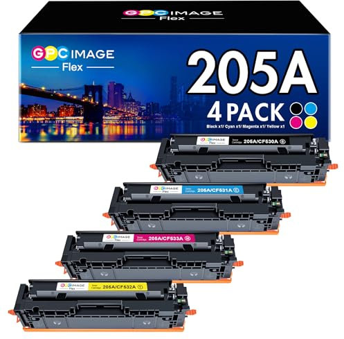 GPC Image Flex 205A, Kompatibel für HP 205A, für HP MFP M181fw Toner, für HP Color Laserjet Pro MFP-M181FW M181N,M180N M180NW M180FW M154A M154NW
