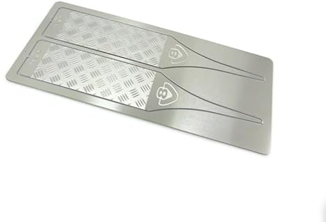 OwlKay RC-Zubehör Metall Fender Connection Bit Anti-Rutsch-Board V8 Logo Dekoration for 1/14 Tamiya RC Truck Trailer Kipper Scania DIY Teile