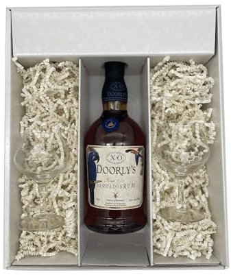 Coffret cadeau Blanc - Rhum - Doorly's XO - 2 Verres à Rhum CHEF & SOMMELIER