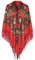 pvucpot Warme Schals für Frauen Scarves Russischer Babuschka-Schal für Damen, übergroß, traditioneller ukrainischer Retro-Stil, bedruckte Quasten, quadratische Schals Hair Scarf for Women Halstuch