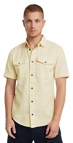 G-Star Men's Marine Slim Shirt , Beige/khaki (ecru gd D19751-D454-C487), XXL