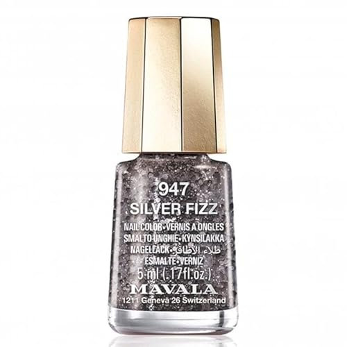 Mavala Fizzy Holiday 2023 Breathable Mini Nail Polish - Silver Fizz 5ml (947)