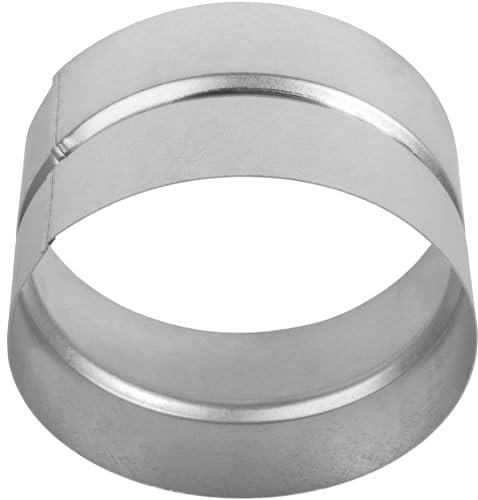 ø120 mm Prolunga di sfiato per connettore condotto di sfiato in metallo, raccordo per tubo in metallo zincato, accoppiatore di sfiato per essiccatore, giunto per tubo in carburo