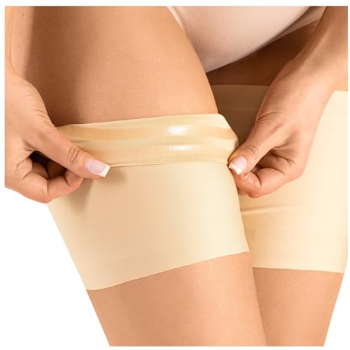 Oberschenkelbänder: flexible Anti-Chafing-Lösung mit Satin-Futter, Schlankheitsdesign, unsichtbar unter der Kleidung, Anti-Reibungsstreifen, ein Muss für jede Frau