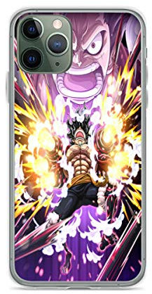 Phone Case One Piece Luffy Gear 4 Snake Man Black Mamba Compatible with iPhone 11 12 13 14 15 Pro Max Mini XR SE 2022 7 8 X Xs 6S Plus For Samsung S21 S22 S23 Ultra A12 A51 A71 5G Transparent