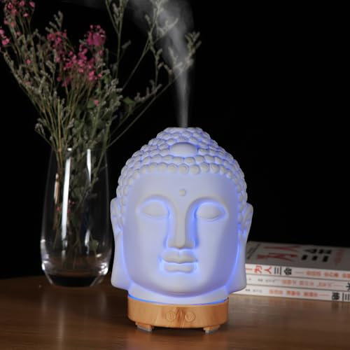 Diabolical DP1372 Buddha Aromatherapy Diffuser - Buddha Statue Indoor, Essential Oil Diffuser, Home Decor, Meditation Accessories